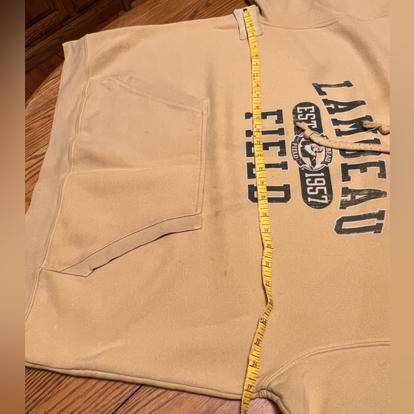 ‼️SOLD‼️ PACKERS Hoodie- LAMBEAU FIELD -in Gold/Green- Unisex- XXL 🏈 - Picture 7 of 16